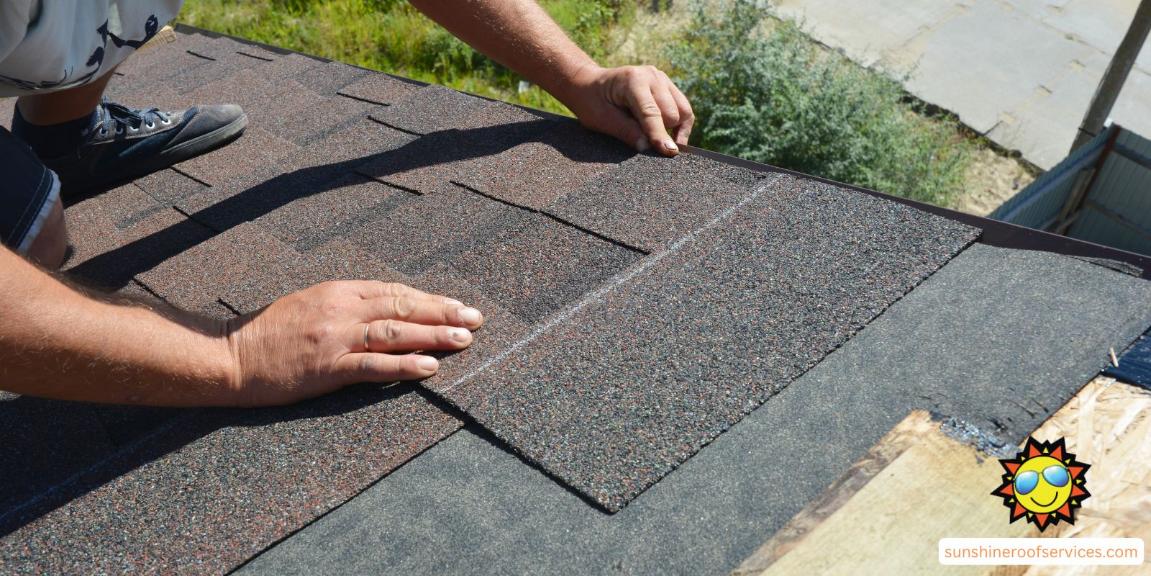 Roof repair work by Sunshine Roof Services